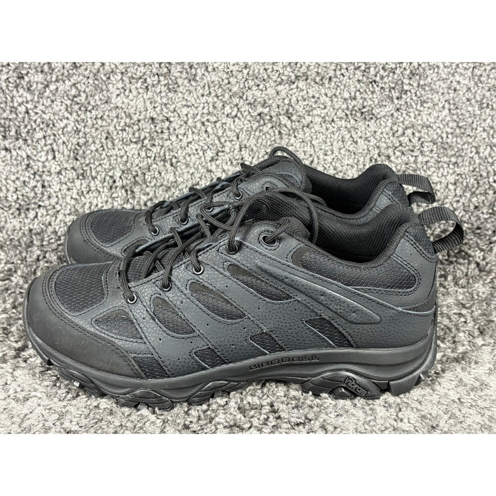 Merrell Moab 2 Tactical Mens 11.5 Black Hiking Shoes J003909 Vibram Comfort Base - Picture 3 of 9